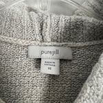 Pure Jill Wool Blend Hooded Pullover Knit Oversized Sweater Size XS Gray Photo 1