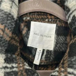 Avec Les Filles  Plaid Zip Front Jacket Black/Gray/Brown Plaid Sz M Photo 8