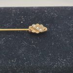 Vintage Coat Pins Lot of 3 Angel Cherub Cupid and FloralGold Tone Rhinestones Photo 13