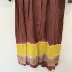 Roberta Freymann  Womens Pure Linen Ombre Print Dress Size Small 1636 Photo 3