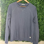 Marine layer  Blue Oversized Crewneck Long Sleeve Size Small Photo 0