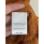 Garnet Hill Medium Cotton Gauze Dress Embroidered Tassel Orange White Photo 3