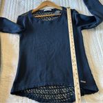 Abercrombie & Fitch Navy Crochet Back Sweatshirt. Size XS. Photo 11