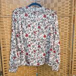 Knot Sisters  Floral Blouse in Red and White Photo 3