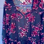 Krazy Kat Floral peasant top Photo 0