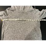 Nine Britton Cowl Neck Hacci Knit Dress Women's L Gray Long Sleeve Short Dress Photo 5