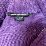Ralph Lauren Polo Jeans Ralph lauren womens Purple Full zip Up cardigan sweater Cable knit Photo 3