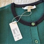 Favorite Daughter Sweetheart Cardigan Sweater Green Medium NEW Photo 3