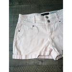 Aeropostale  Women's Pink High Waisted Double Button denim‎ shorts size 10 Photo 2