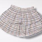Aerie  Tiered Plaid Mini Skirt Cotton Modal Blend Size Small Photo 0