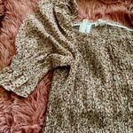 Blush floral print smocked mini dress size large Photo 2