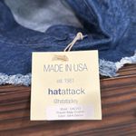Hat Attack NWT Frayed Edge Crusher Dark Denim Bucket Hat Blue Photo 4