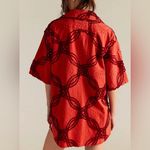 Free People #78 NWT Malta Terry Top in Red Combo Photo 2