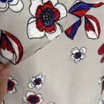 Banana Republic  FLORAL DROP WAIST TSHIRT DRESS GRAY RED BLUE PURPLE SIZE 8 Photo 12