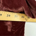 Madewell  Burnt Orange Crushed Velvet Blouse Womens S Short Sleeve Fall Boho Top Photo 7