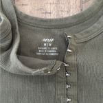 Aerie  Forest Green Ribbed Tank Top Photo 2