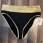 Sports Illustrated Womens High Waist Bikini Swimsuit Bottom size large NWT Black Photo 0