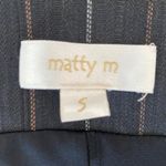matty m Y2k button front trouser vest pinstripe striped navy blue small Photo 1