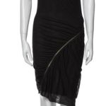 ALC Frank ALC indie Sleeze Goth Knit Zipper Shirt Dress 2010 boho spring formal evening Photo 7