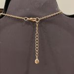 Versona  vintage gold tone stone drop pendant necklace Photo 5