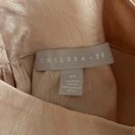 Chelsea 28 Shirt Pink Satin Mock Neck Sleeveless Top Blouse Office Casual XS Photo 5