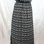 Xhilaration Black and white Aztec print strapless maxi dress size small Photo 4