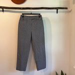 Ralph Lauren  Blue Gingham Plaid Print High Rise Cropped Trouser Pants Size 6 Photo 12