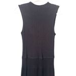 KALLMEYER Ribbed Knit Midi Dress Black Medium Photo 3