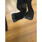 Avidlove NWT  Sheer Black Mesh‎ Zip Front Long Sleeve Bodysuit Medium Baddie Goth Photo 5