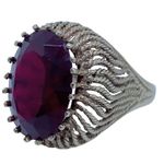 Ruby 10k Bristol yellow gold  Bold Statement ring Photo 2