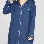 Stars Above Navy blue long sleeve nightgown Photo 0