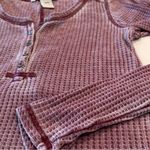American Rag Waffle Knit Burnout Henley Size Small Photo 7