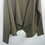 NYDJ  Open Front Sweatshirt Jacket Olive Green Small Photo 4