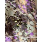 Diane Von Furstenberg  Skirt Women 2 Brown Silk Snakeskin Sequins‎ Tiered Mini Photo 3