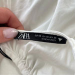 ZARA  Tiered Poplin Dress White Photo 11