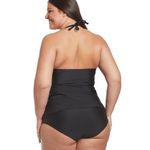 Raisin's  Women’s Plus Size Samba Solids Tankini Top Size 14W Photo 2