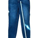 Spanx  Distressed Ankle Skinny Jeans Medium Wash Sz L Photo 9