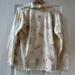 Cream Bunny Print Button Photo 1