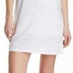 James Perse  Standard Cotton white rolled sleeve Tshirt Dress, lined, size L Photo 0