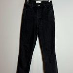 Abercrombie & Fitch  Curve Love 90's Straight Ultra High Rise black jeans Photo 0