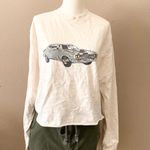 Brandy Melville  John Galt Cropped Vintage Car Long Sleeve Top Photo 4