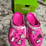 Brand New Barbie Crocs Electric Pink 208817 Photo 3