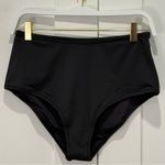 SKIMS Signature Swim Full Brief Bikini Bottom Medium Black High Rise Minimal New Photo 4
