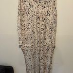 Free People  Intimately Neutral Leopard Print Maxed Out Maxi Robe Dress Size S Photo 3