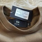 Wolves Darc Sport SHE Cursive Crop Crewneck Sage Size Small Brown Photo 8