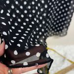 Chic Polka Dot Sleeveless Blouse Black Size XL Photo 8