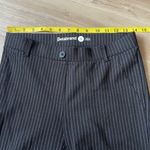 Betabrand Womens S Straight Leg Yoga Dress Pants Pull on Black Striped Comfort Photo 2