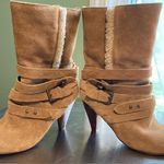 Nine West Cruzal Suede & Sherpa Mid-Calf Boots - Size 6.5 Photo 2