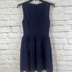 Betsey Johnson Navy Lace Coquette Twee Feminine Girly Fit & Flare Dress Size 4 Photo 5