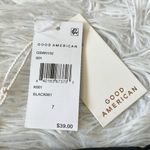 Good American WOMEN’S GOOD WAIST SHINE REVERSIBLE BOTTOM IN BLACK SIZE 7 Photo 2